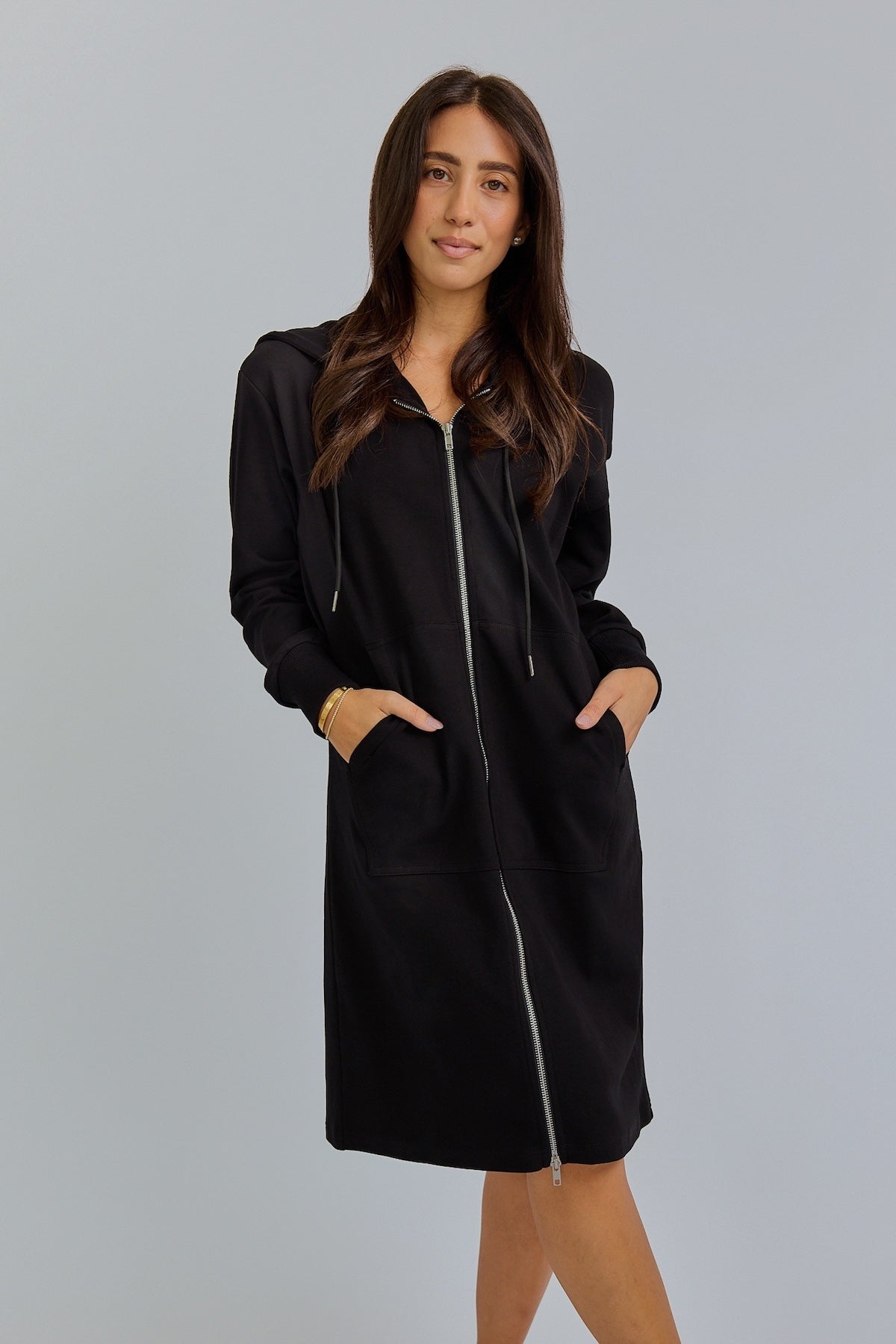 The Double Zip Hoodie Dress – Olive & Tuesday