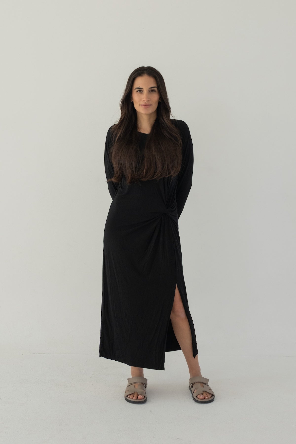 blue dress for baby girl Cover Girl Long Sleeve Maxi Black Dress – Her Style Exclusive