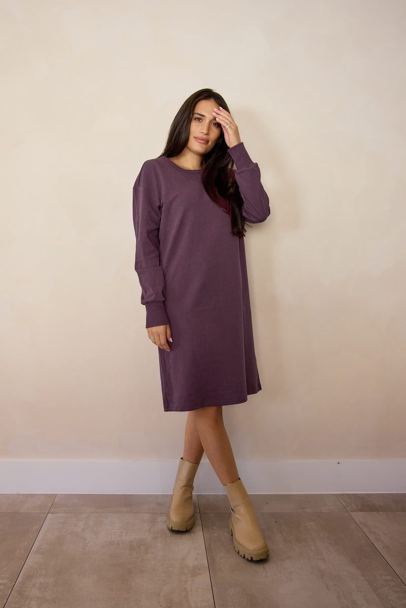 The Crew Dress Bordeaux