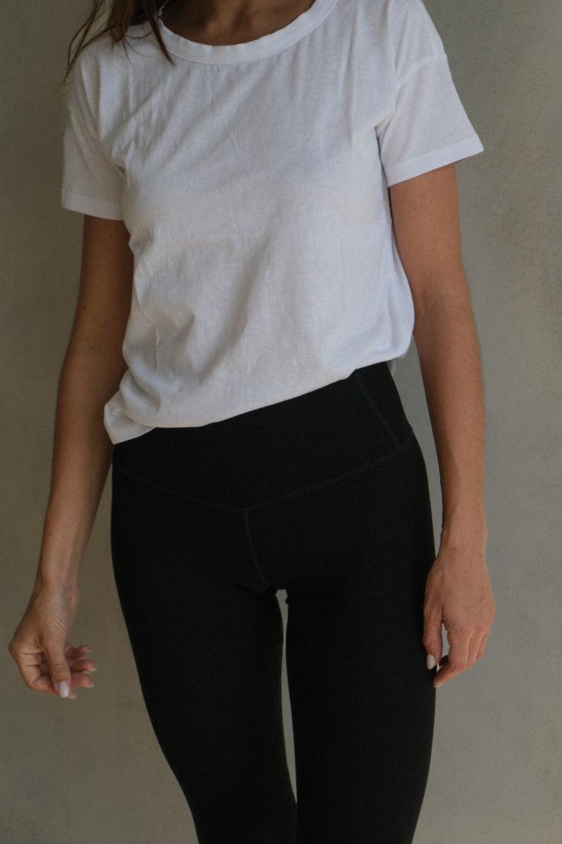 The Ribbed Legging Black