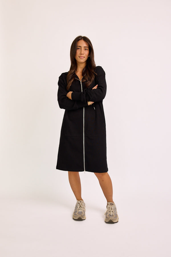 The Double Zip Hoodie Dress