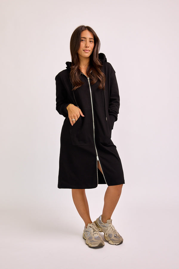 The Double Zip Hoodie Dress