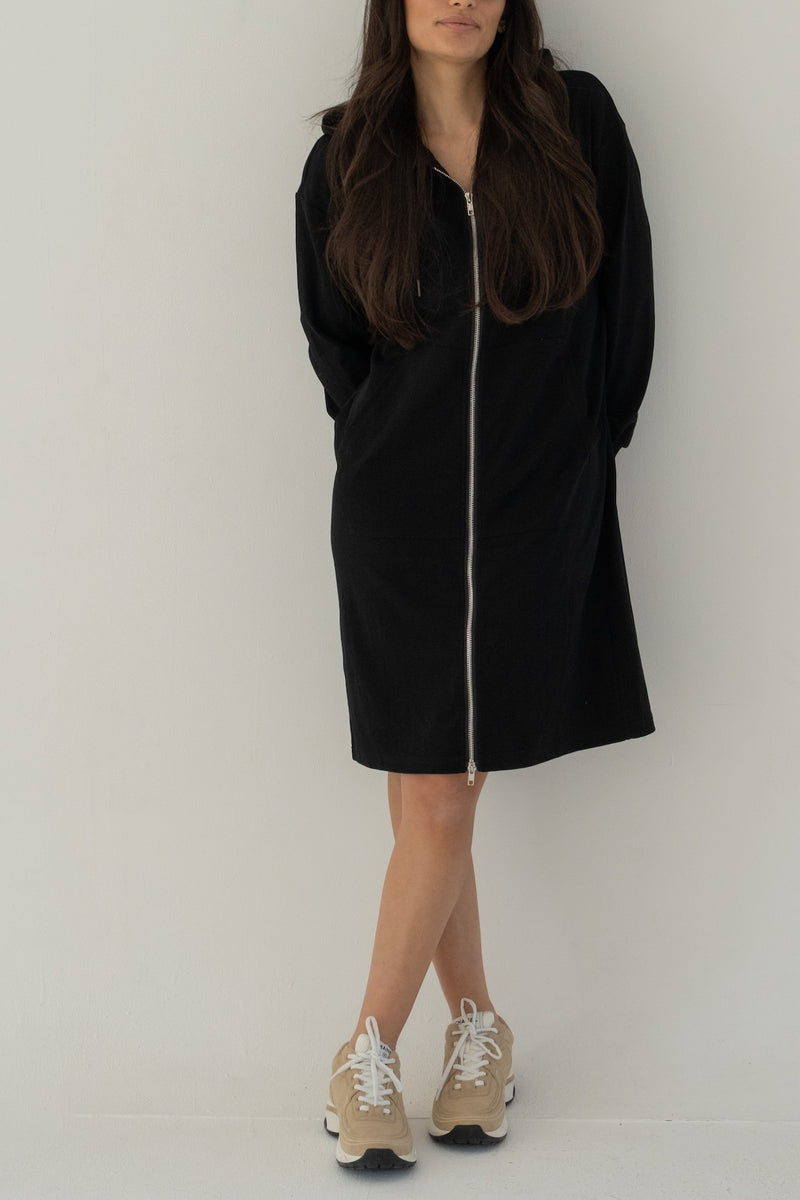 chinese dress ladies The Double Zip Hoodie Dress – Olive & Tuesday