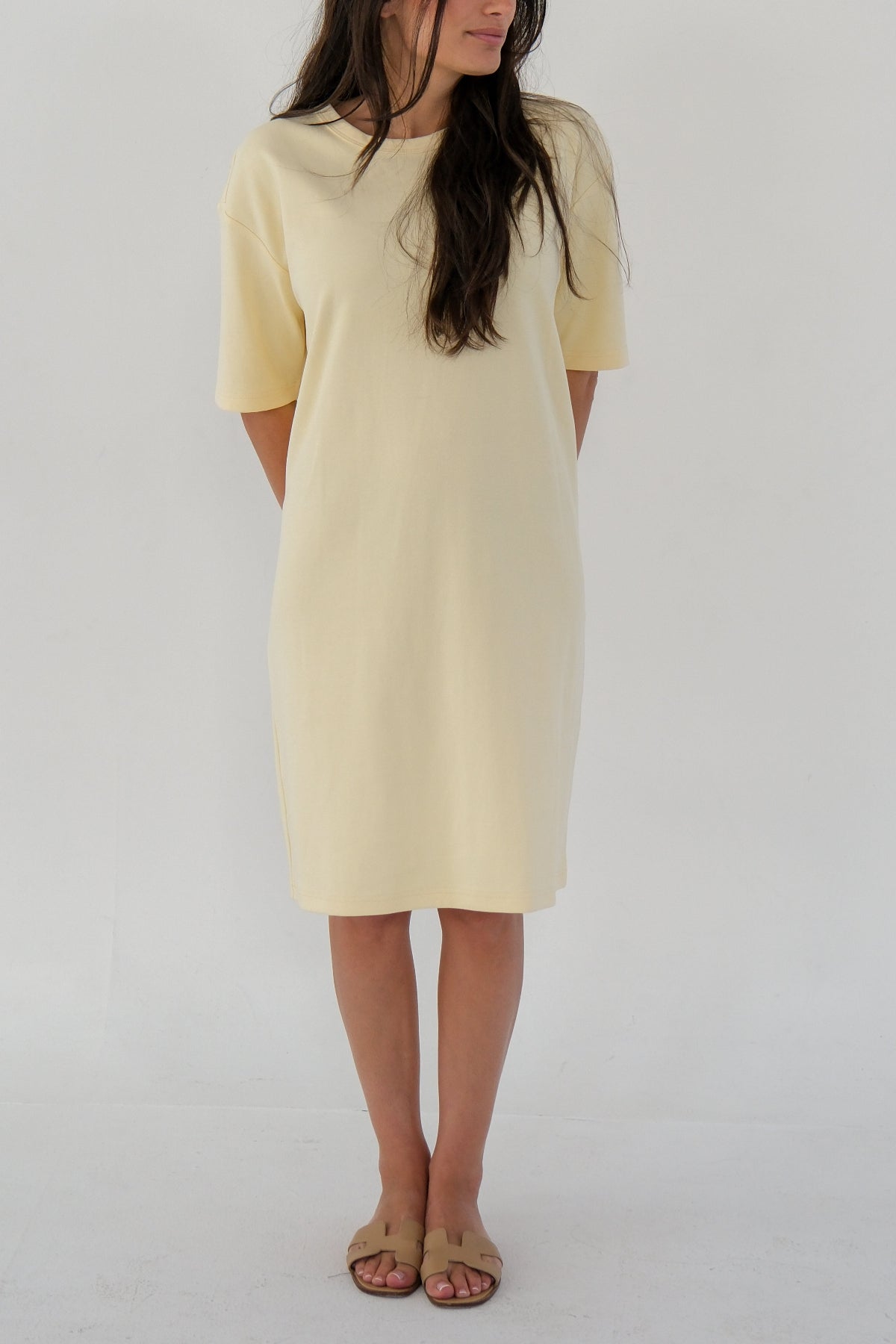 The T-Shirt Dress Butter Yellow XL
