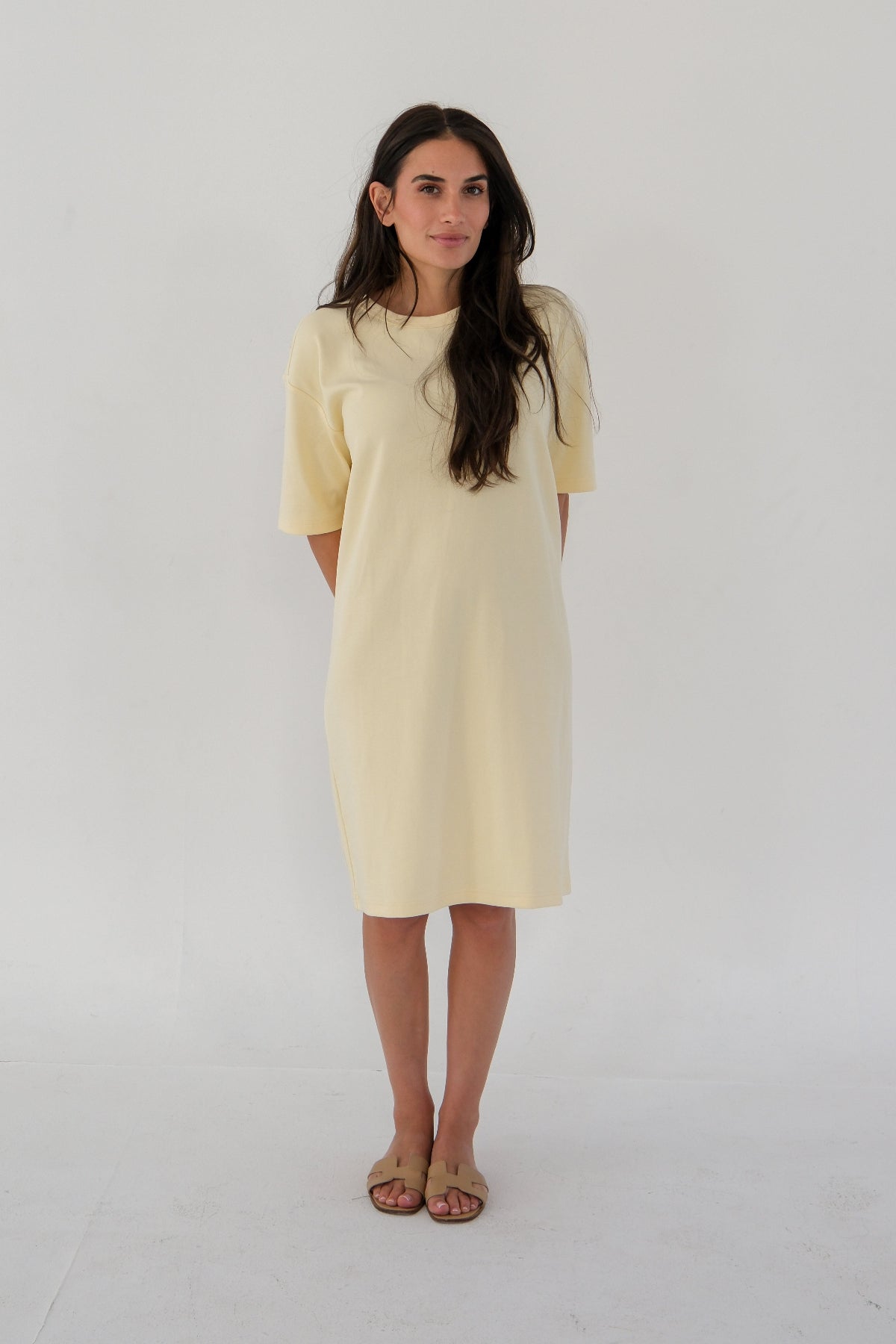 The T-Shirt Dress Butter Yellow XL