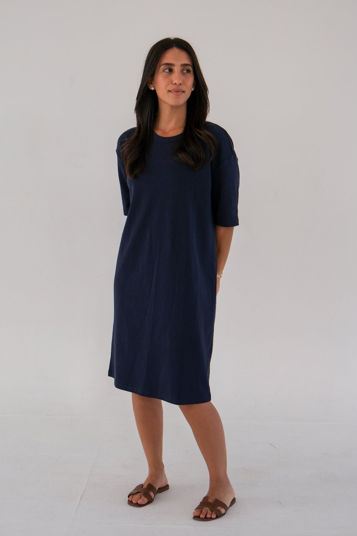 The T-Shirt Dress Navy – Olive & Tuesday
