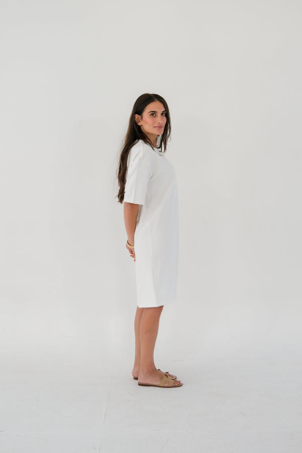 The T-Shirt Dress White XS The T-Shirt Dress White XS