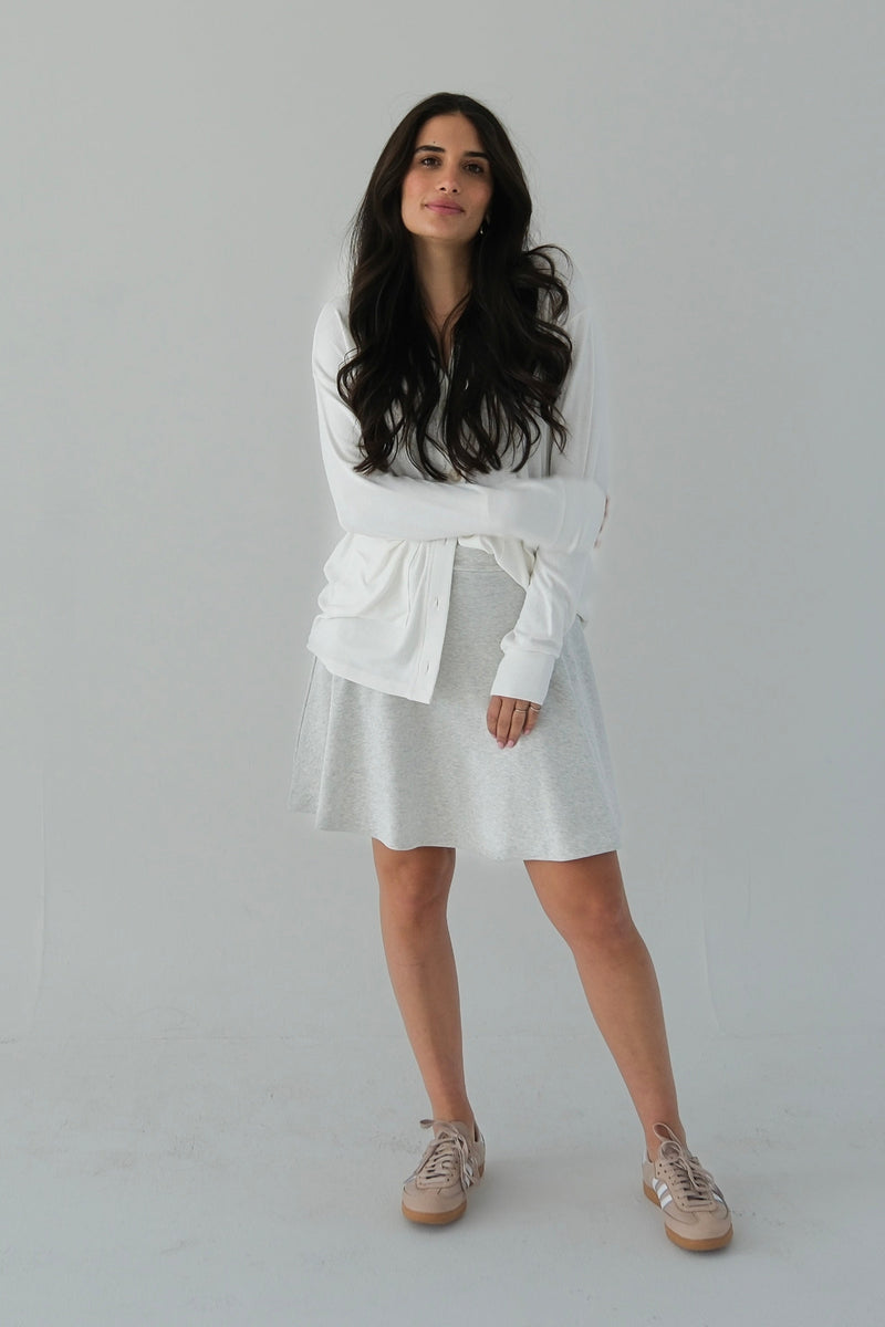 Oversized Ribbed Cardigan Cream L Oversized Ribbed Cardigan Cream L